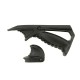 Angled Fore Grip With Thumb Stop  BK, The Ergonomic Positioning Grip is designed to improve handling comfort and control, offering a more natural and stable grip position during use